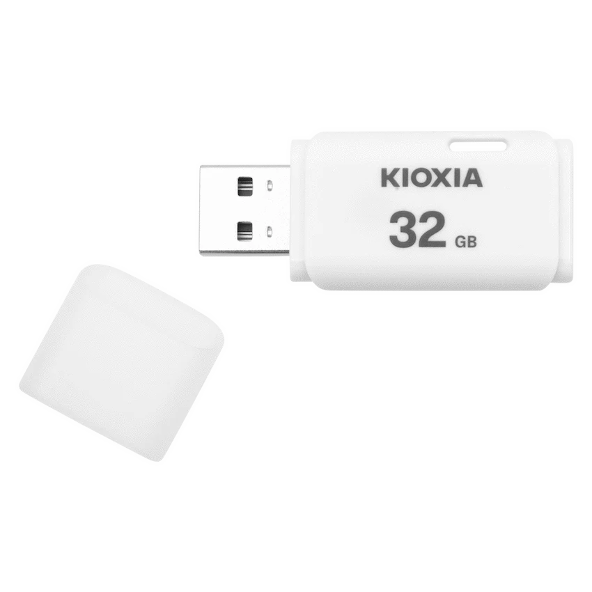 Kioxia TransMemory U202 32GB USB 2.0 Type-A Flash Drive (White) | LU202W032GG4