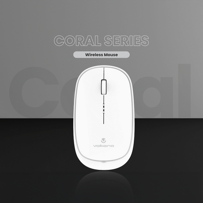 Volkano Coral series Bluetooth Wireless Mouse - White | VK-20304-WT