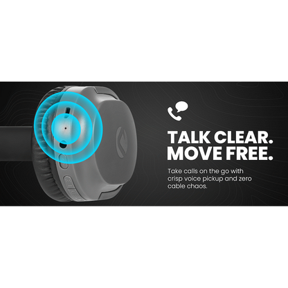 Volkano Pebble Series Bluetooth Headphones - Dark Grey | VK-2023-DG
