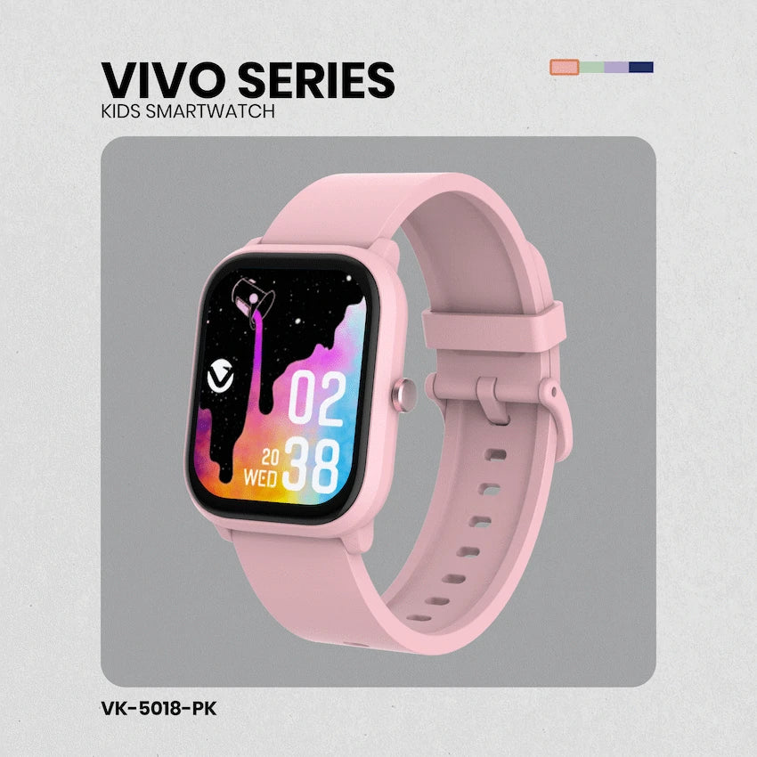 Volkano Vivo Series Kids Smart Watch - Pastel Pink | VK-5018-PK