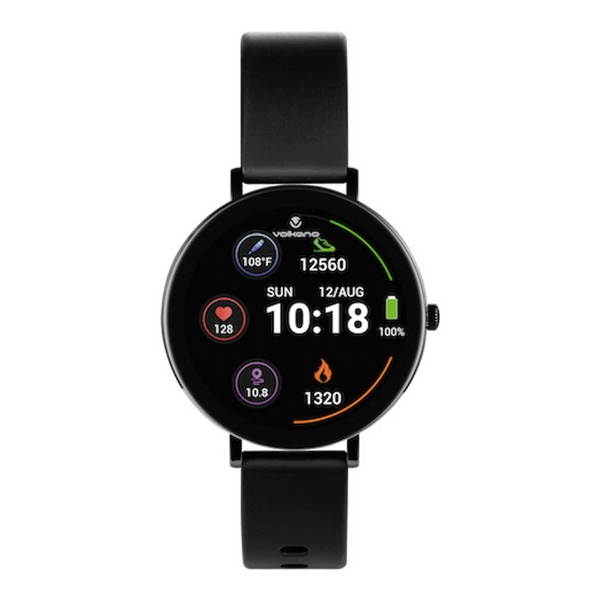Volkano Aurora Series Ladies Smart Watch - Black | VK-5093-BK