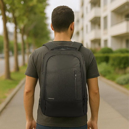 Volkano Refine 15.6" Laptop Backpack - Black/Charcoal | VK-7119-BKCH
