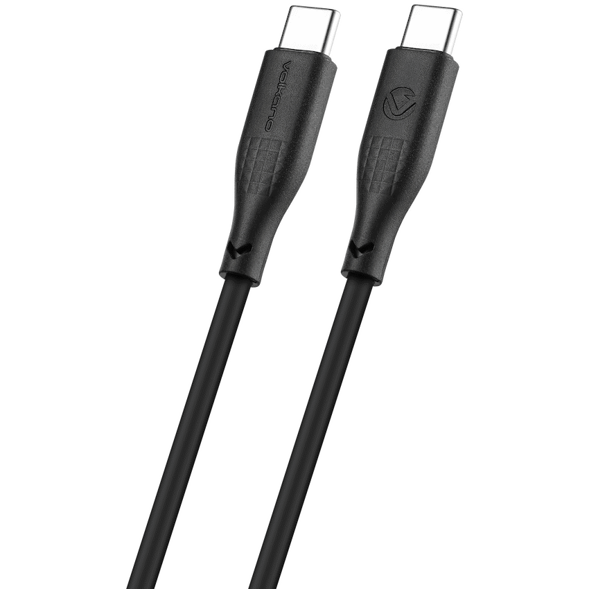 Volkano Nova Series USB C to USB C 100W 1.2m TPE cable-Black | VK-30086-BK