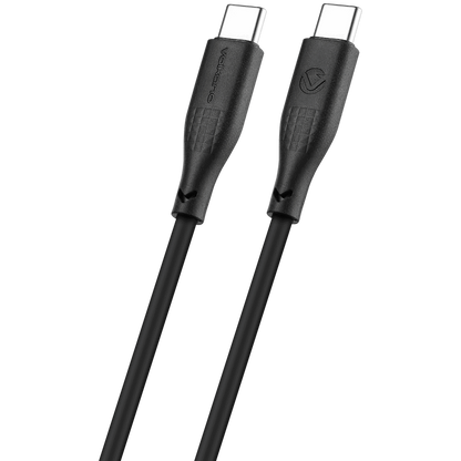 Volkano Nova Series USB C to USB C 100W 1.2m TPE cable-Black | VK-30086-BK