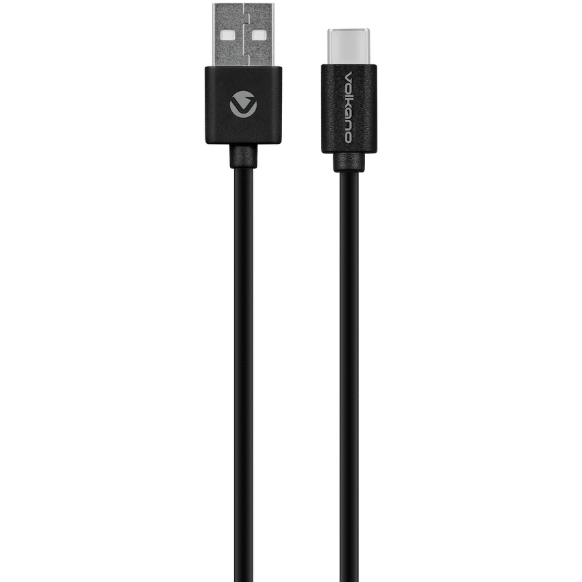 Volkano Volt-C Series Dual USB and USB-C Wall Charger with USB to USB-C Cable Included | VK-5002C-BK[V2]