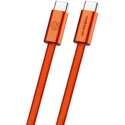 Volkano Weave Series 60w USB C to USB C 1.2m-Orange | VK-30260-OR