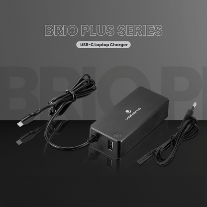 Volkano Brio Plus Series USB-C 65w Laptop Charger | VK-8052-BK
