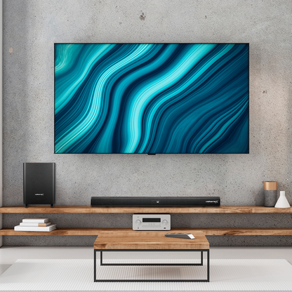 VolkanoX Supersonic 2 Series 2.1 200w Soundbar System with Wireless Subwoofer - Black | VK-3911-2.1[V2]