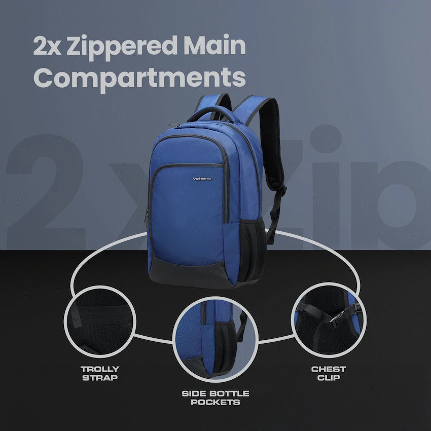 Volkano Nano 15.6" Laptop Backpack - Navy | VK-9178-NV