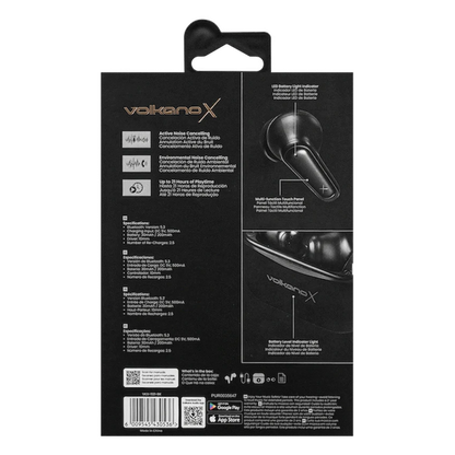 VolkanoX VXT100S TWS Earphones - Black | VKX-1121-BK