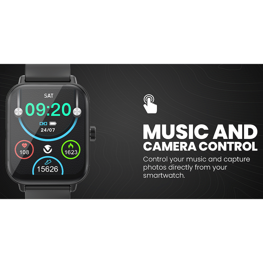 Volkano Chroma Series Smartwatch with Black Strap | VK-5088-BK