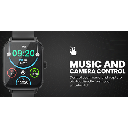 Volkano Chroma Series Smartwatch with Black Strap | VK-5088-BK