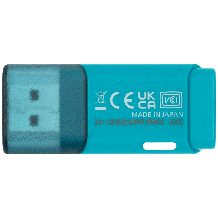 Kioxia TransMemory U202 32GB USB 2.0 Type-A Flash Drive (Aqua) | LU202L032GG4