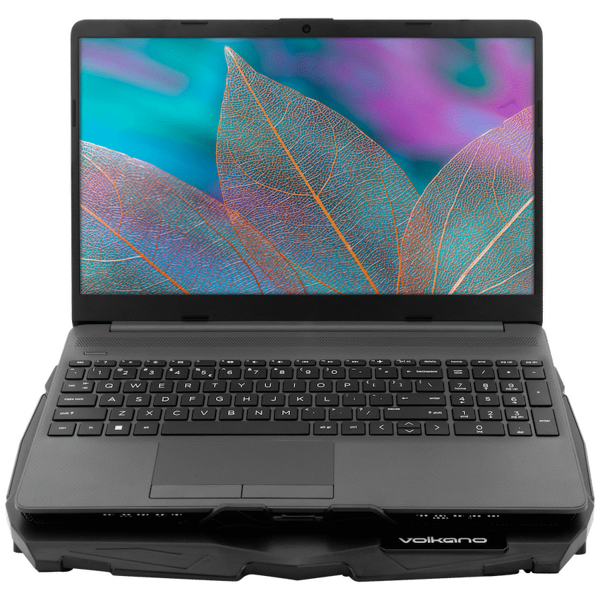 Volkano Glacier Series Upright Notebook Cooling Stand with Dual Fans | VK-20053-BK[V2]