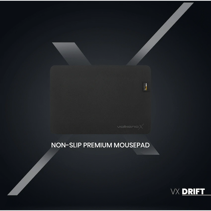 VolkanoX Drift Series Non-slip Premium Mousepad | VKX-213-BK