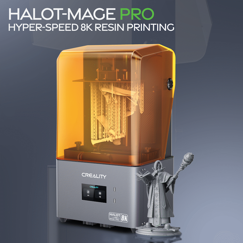 Creality Halot Mage Pro 8K Resin Printer, 228x128x230 | CR-HALOT-MAGE-PRO