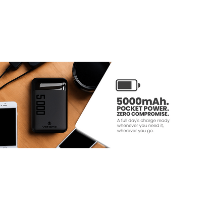 Volkano Punch Series 5000mah Power Bank | VK-9020-BK