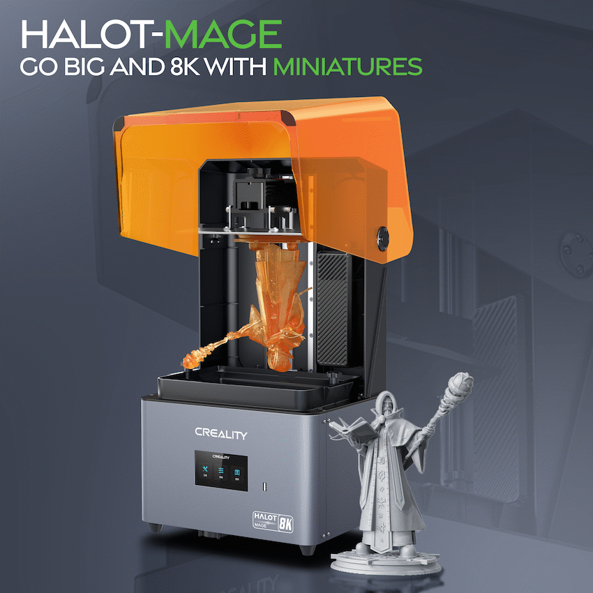 Creality Halot Mage 8K Resin 3D Printer, 228x128x230 | CR-HALOT-MAGE
