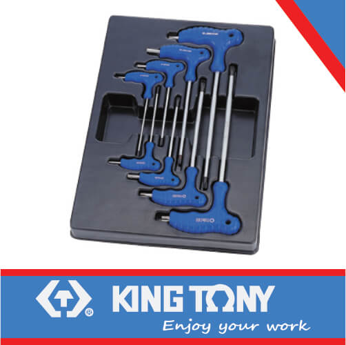 KING TONY TORX  KEY L TYPE HANDLE T10 T50 8PC | 9 22308PR