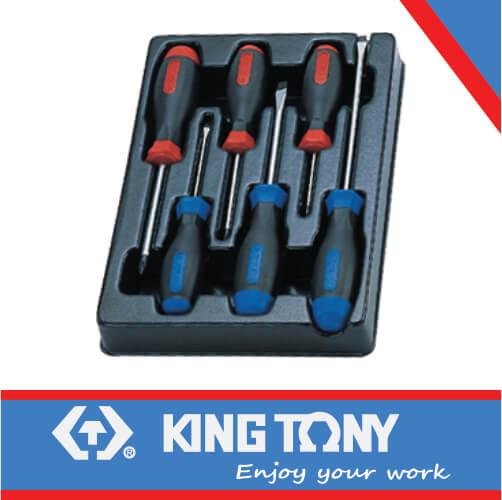 KING TONY SCREWDRIVER SET 6PC | 9 31106MR