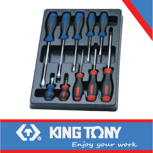 KING TONY SCREWDRIVER SET 10PC | 9 31110MR