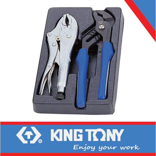 KING TONY PLIERS SET WATERPUMP AND VICE GRIP 2PC | 9 40102GP