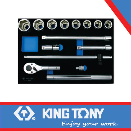 KING TONY SOCKET SET 14PC 3/4" EVA FOAM | 9 6314MRV