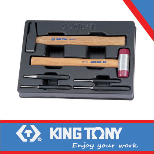 KING TONY PUNCHES AND HAMMER SET 6PC | 9 90106SR