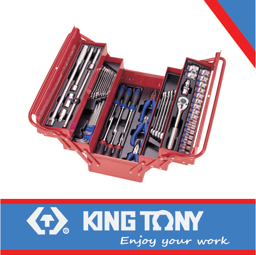 KING TONY TOOL BOX SET MECHANICS 62PC | 902062MR08