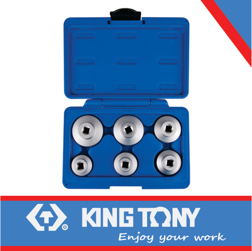 KING TONY OIL FILTER SOCKET WRENCH SET 6PC | 9AE8006