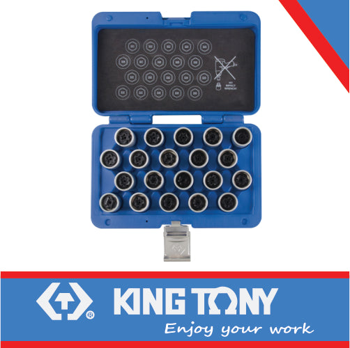 KING TONY WHEEL LOCK SCREW SOCKET SET VW | 9BW0120