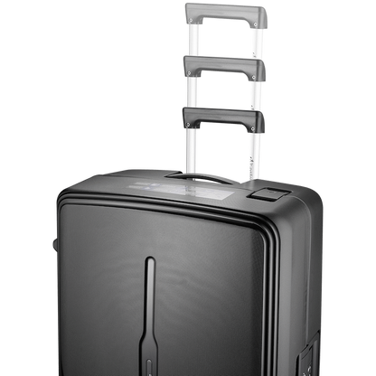 Travelwize Clipper PP 3Pc 4-Wheel Spinner Luggage Set Black | TW-9267-BK