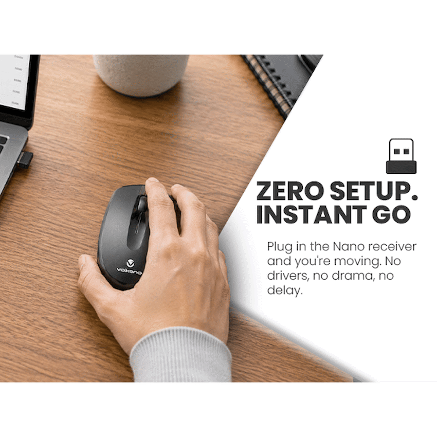 Volkano Focus Series Wireless Mouse | VK-20194-BK