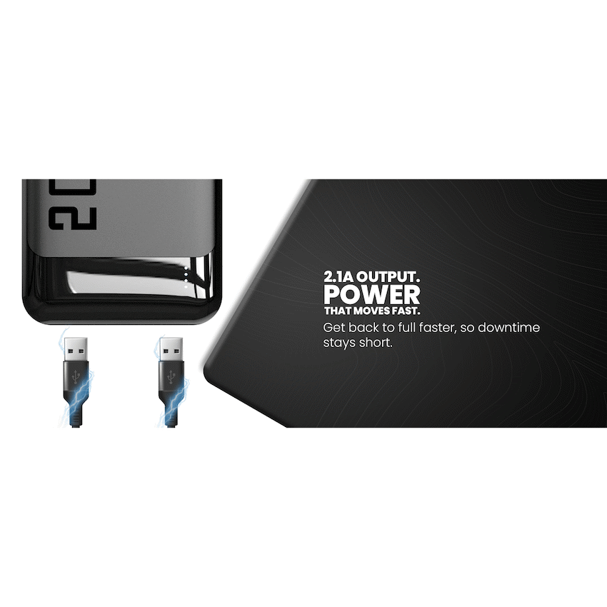 Volkano Punch Series 5000mah Power Bank | VK-9020-BK