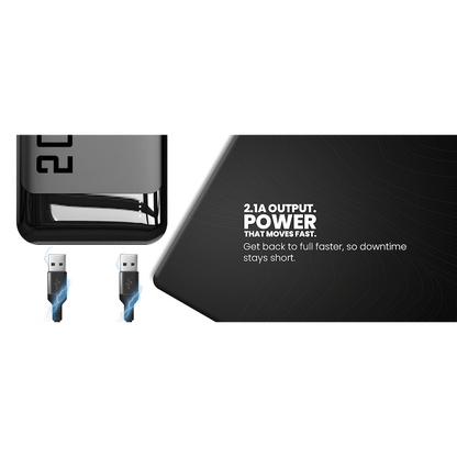 Volkano Punch Series 5000mah Power Bank | VK-9020-BK