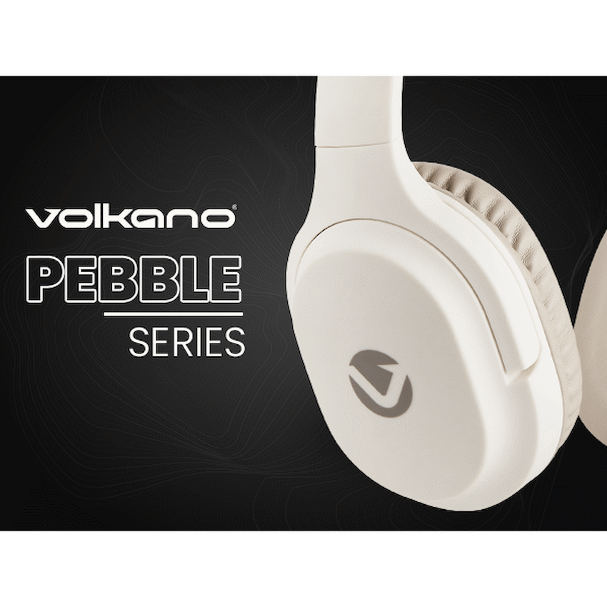 Volkano Pebble Series Bluetooth Headphones - Khaki | VK-2023-KH