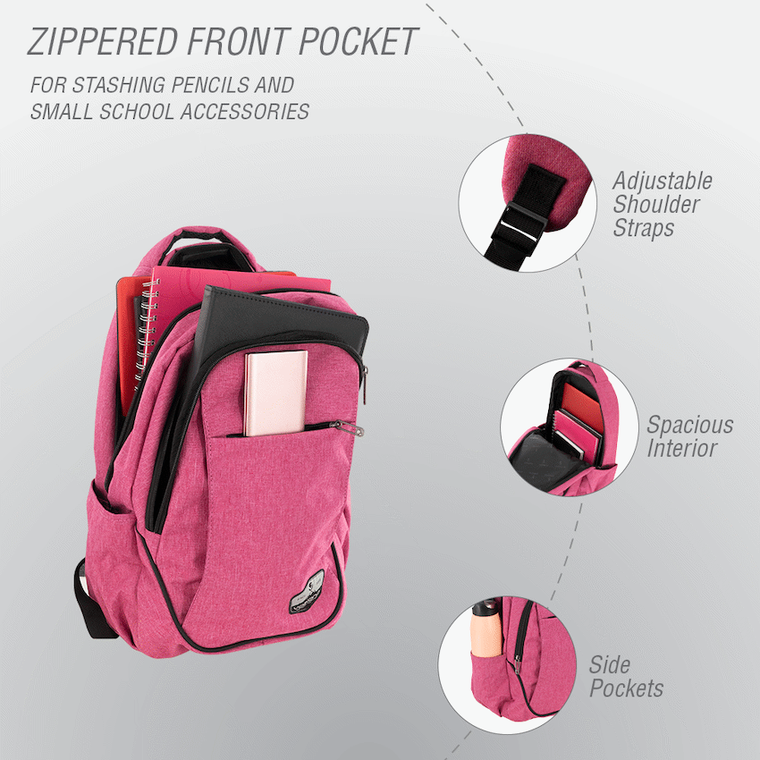 Volkano Victory Backpack - Pink Mel | VK-7038-PK
