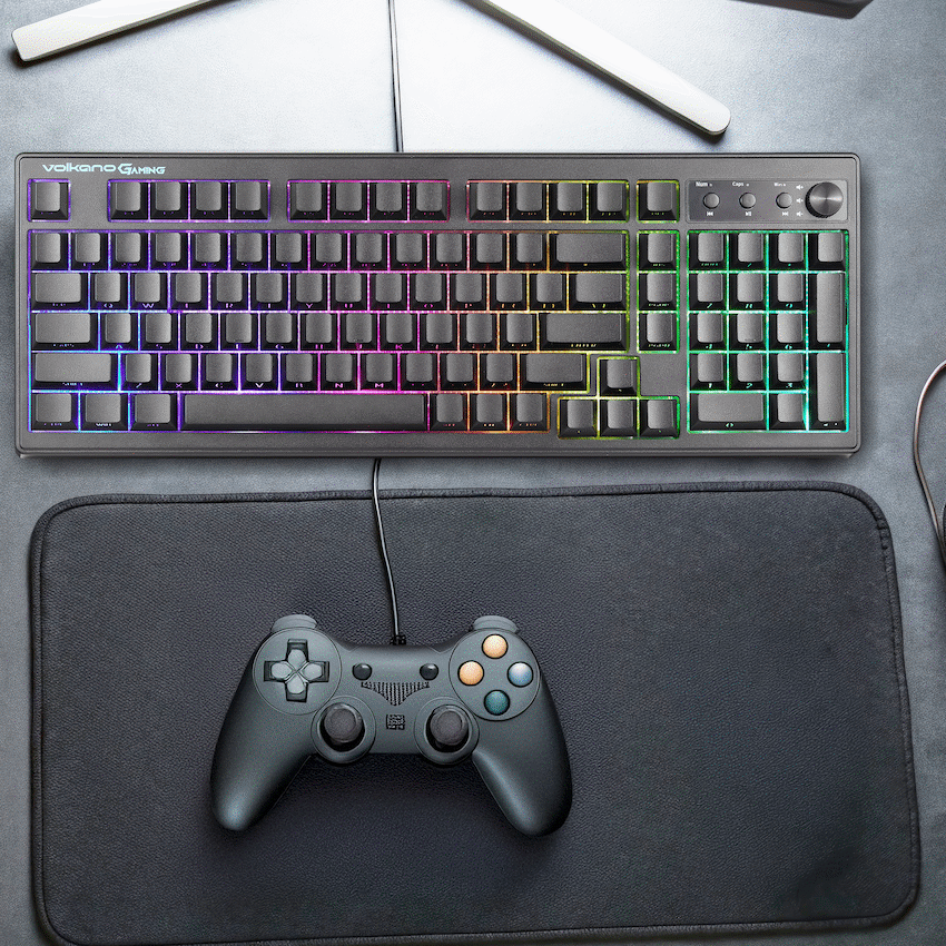 Volkano Gaming Shadow X1 Wired Gaming Keyboard with RGB lighting | VG-207-BK