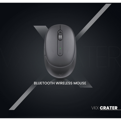 VolkanoX Crater Bluetooth Wireless Mouse - Graphite | VKX-202-GT