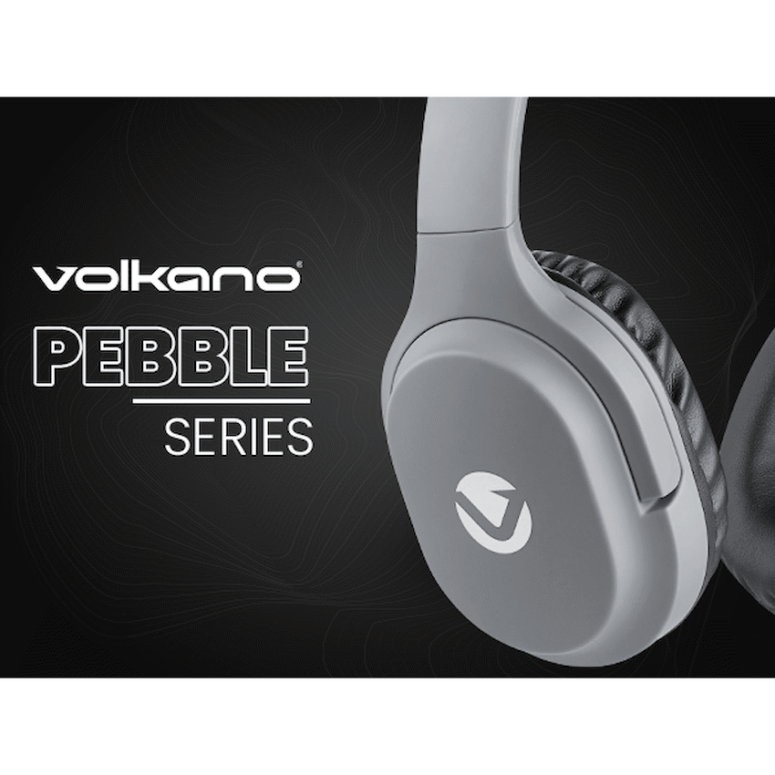 Volkano Pebble Series Bluetooth Headphones - Dark Grey | VK-2023-DG