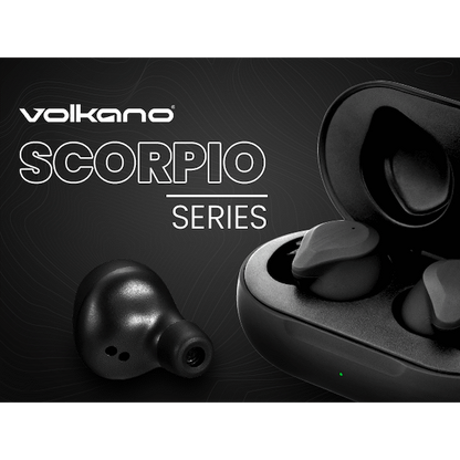 Volkano Scorpio Series True Wireless Earphones - Black | VK-1121-BK