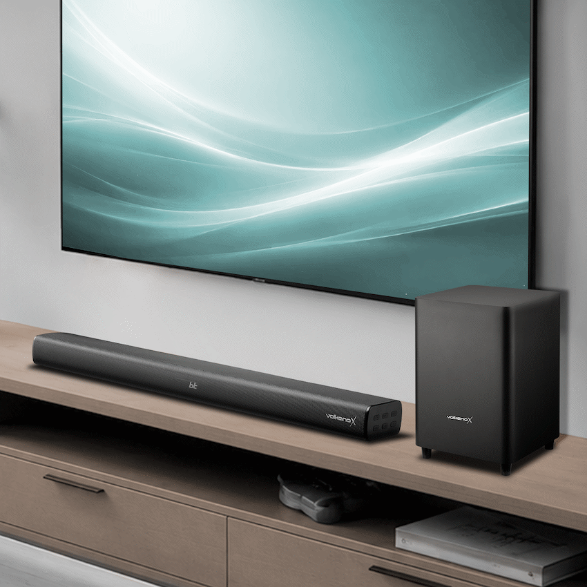 VolkanoX Supersonic 2 Series 2.1 200w Soundbar System with Wireless Subwoofer - Black | VK-3911-2.1[V2]