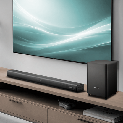 VolkanoX Supersonic 2 Series 2.1 200w Soundbar System with Wireless Subwoofer - Black | VK-3911-2.1[V2]