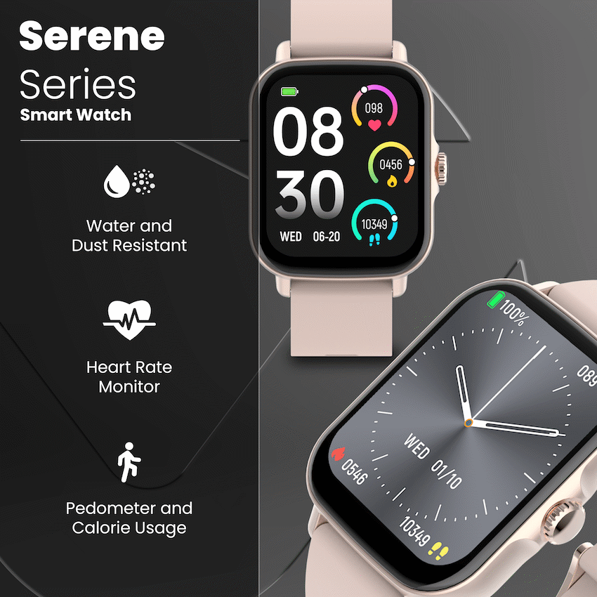 Volkano Active Tech Serene series Watch with heart rate monitor - Gold | VK-5072-GD[V2]