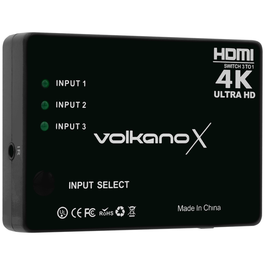 VolkanoX Define Series HDMI Switch 3-Way | VK-20211-BK