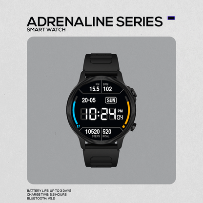 Volkano Active Tech Adrenaline Series GPS Watch with Heart Rate | VK-5081-BK[V2]