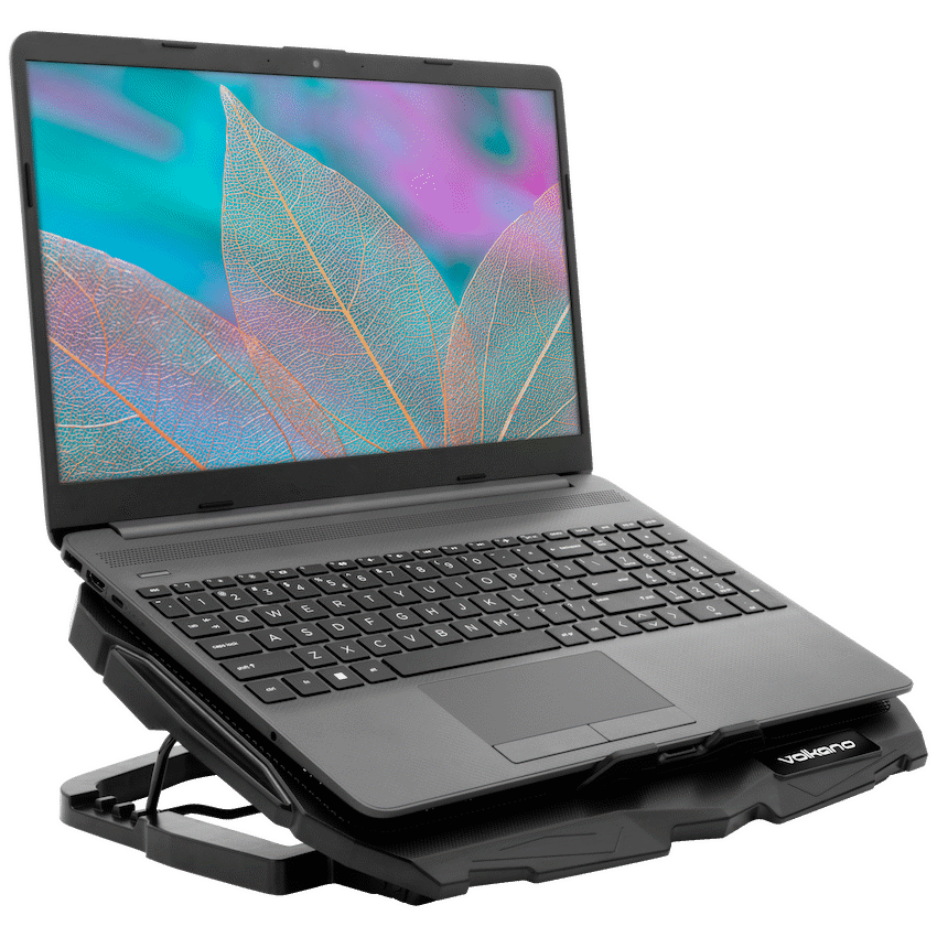Volkano Glacier Series Upright Notebook Cooling Stand with Dual Fans | VK-20053-BK[V2]