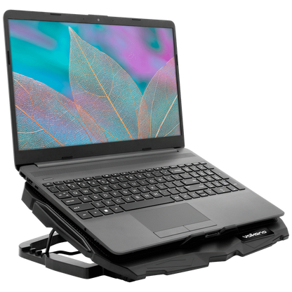 Volkano Glacier Series Upright Notebook Cooling Stand with Dual Fans | VK-20053-BK[V2]