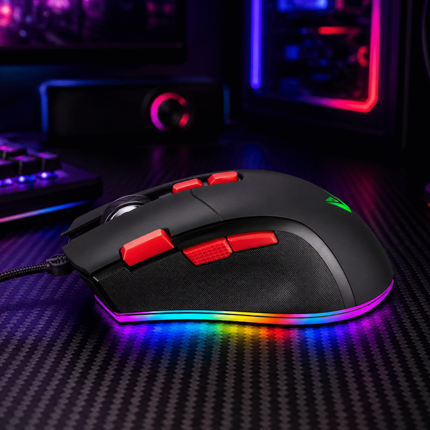 VX Gaming Morpheus Series Wired RGB Mouse with Braided Cable | VX-160-BK