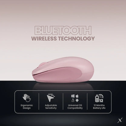 VolkanoX Magma Bluetooth Wireless Mouse - Rose | VKX-201-RS